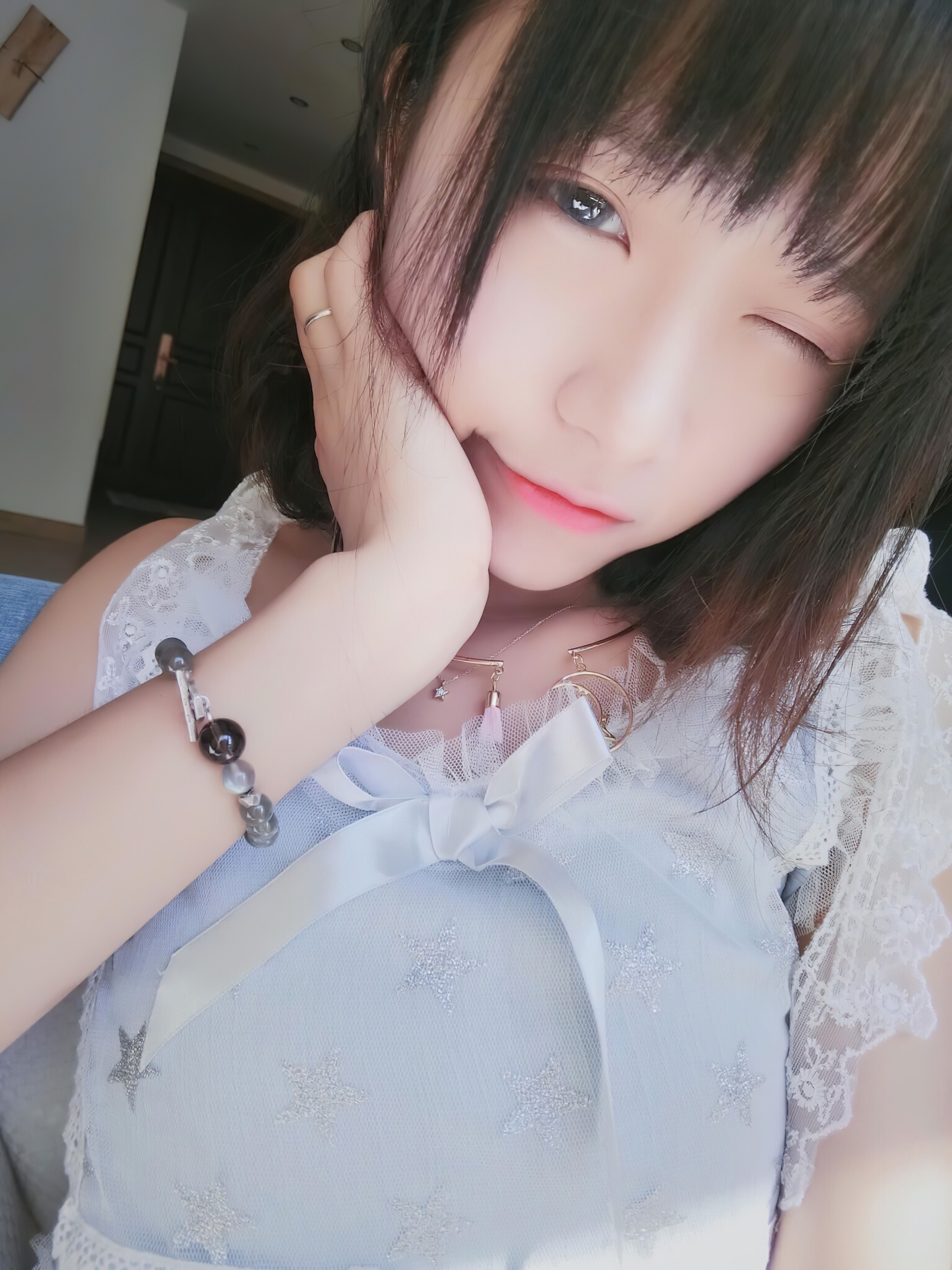 图片[1]-布丁大法 – NO.024 透纱蕾丝白袜 [28P]-XikXak